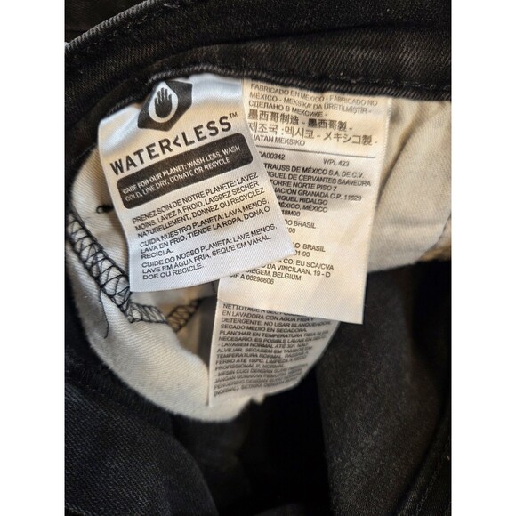 Levis 511 Slim Fit Jeans Mens 32x32 Black Faded Denim WaterLess Pants - Picture 3 of 9